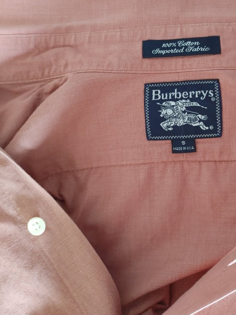 Burberry Men’s Long Sleeve Shirt – Size S – Classic Style - Picture 12 of 16